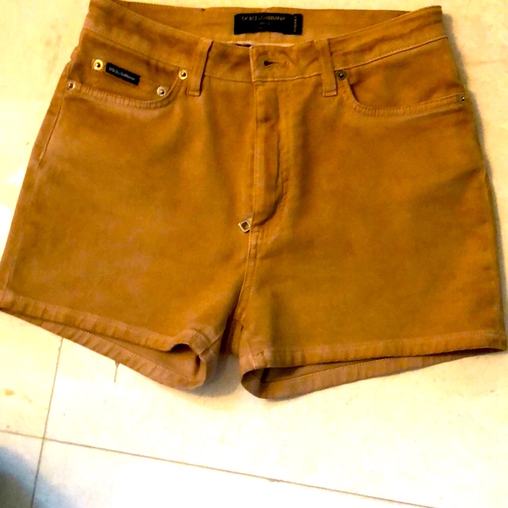 Dolce & Gabbana Tan Jean Shorts